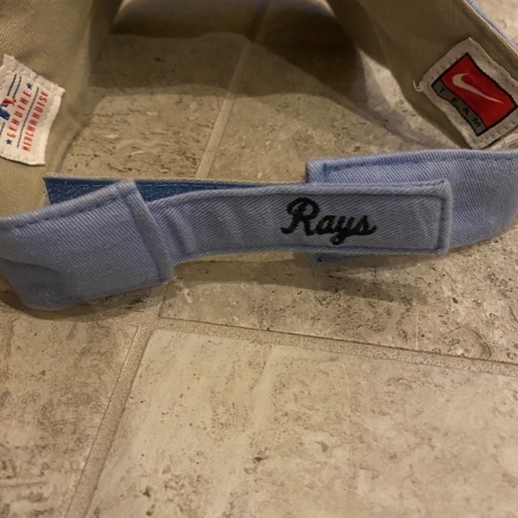 Tampa Bay Devil Rays Light Blue Strapback Visor Women’s Hat - Nike Brand, NWT - Picture 4 of 7